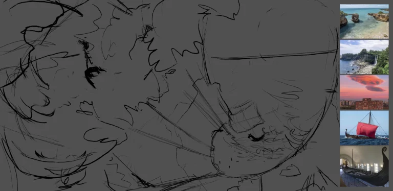 Unexpected Sight Boceto 1