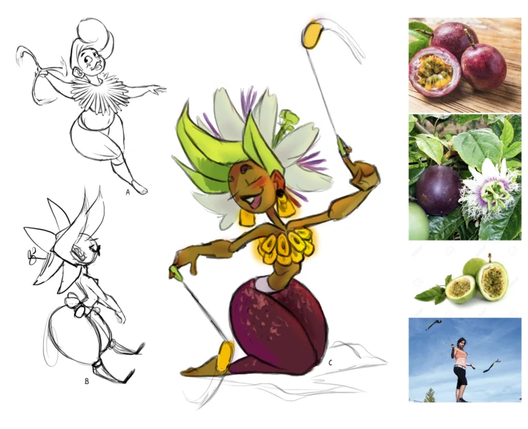 Maracuya Girl Boceto 1